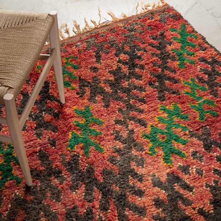 Tapis BOUJAD ancien - 100% laine noué main - 180cm x 340cm