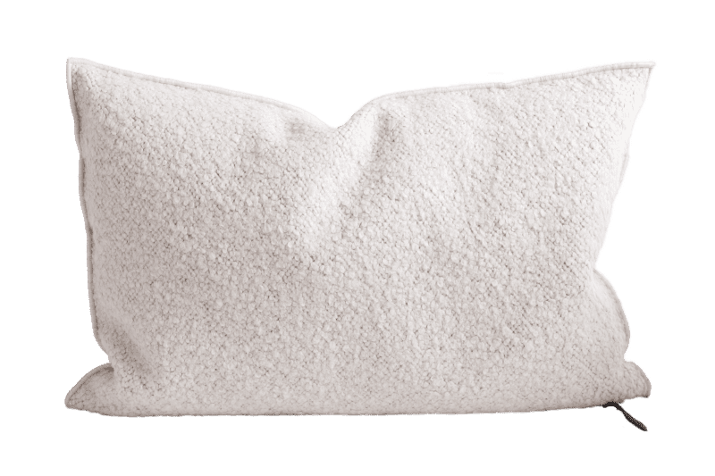 Coussin Vice Versa - Toile Yéti - 40cm x 60cm - Blanc