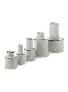 Vase HELENA 5, Ø14cm x H19cm, BLANC