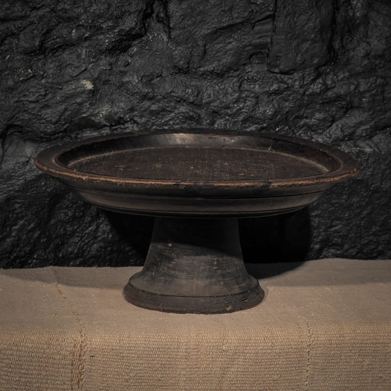Coupe à offrandes - Bois éxotique - Pièce unique ancienne