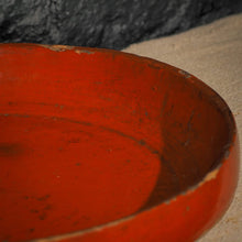 Plateau à offrande ancien - Bambou laqué rouge - Birmanie