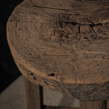 Tabouret rond - Orme ancien