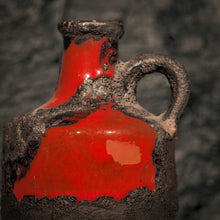 CERAMIQUE VINTAGE | PIECE UNIQUE ANCIENNE | VASE ROUGE | Ø4cm x H15,5cm
