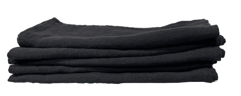 SERVIETTE SIBA | 100% LIN LAVE | 45cm x 45cm | CARBONE