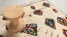 Tapis AZILAL - 100% laine noué main - 135 x 350 cm