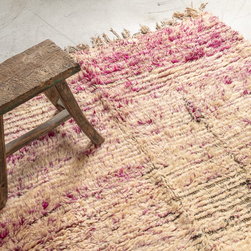 Tapis BERBERE BOUJAD - 100% laine noué main - 140cm x 425cm