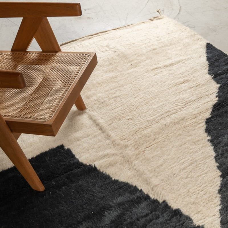 Tapis BOUJAD - 100% laine noué main - 200cm x 300cm