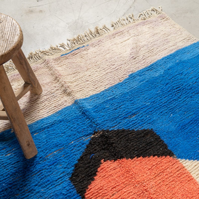 Tapis BOUJAD - 100% laine noué main - 180cm x 240cm
