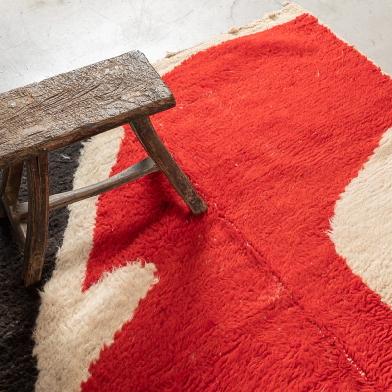 Tapis BOUJAD - 100% laine noué main - 140cm x 220cm