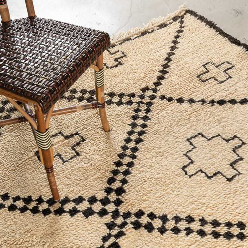 Tapis BENI OUARAIN - 100% laine noué main - 195 x 320 cm