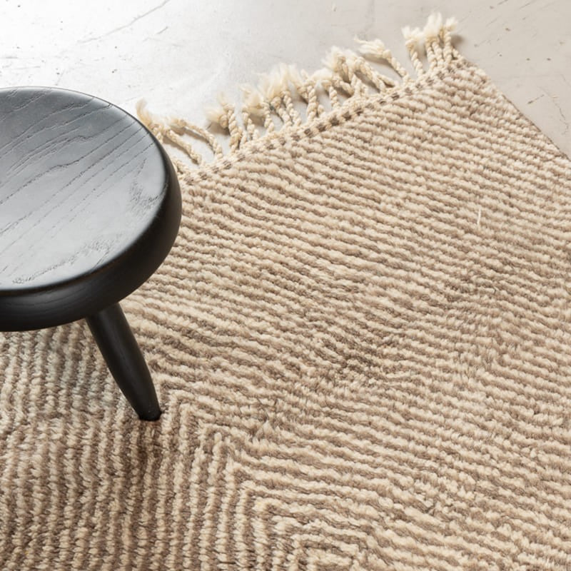 Tapis BERBERE MRIRT  - 100% laine noué main - 125cm x 195cm