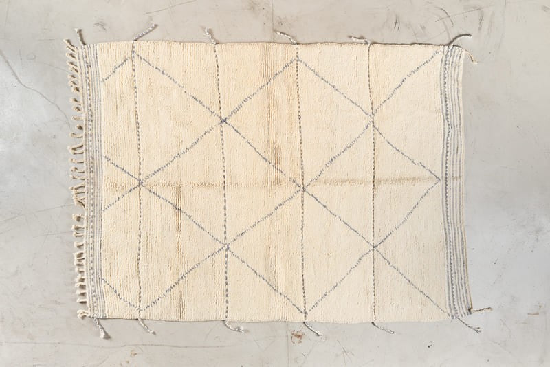 Tapis BENI OUARAIN - 100% laine noué main - 170cm x 235cm