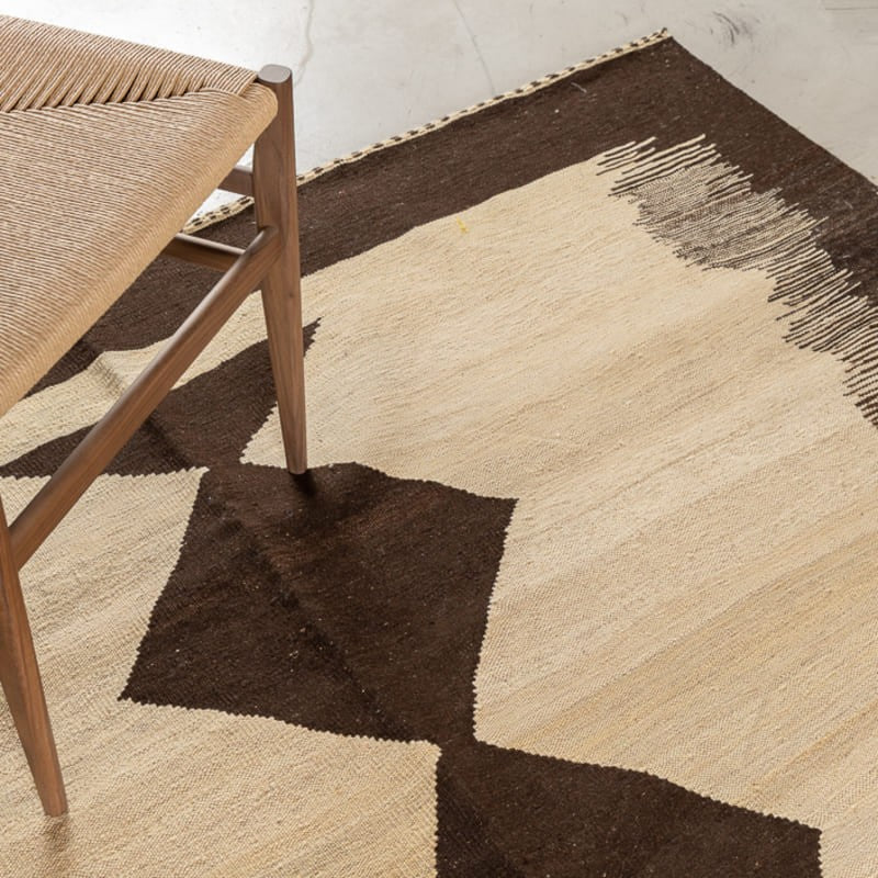Tapis Kilim Iran - 100% laine noué main - 253 x 182 cm