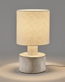 Lampe CATHERINE, Ø25cm x L25cm x H47cm, BLANC MAT