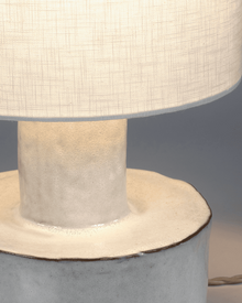 Lampe CATHERINE, Ø25cm x L25cm x H47cm, BLANC MAT