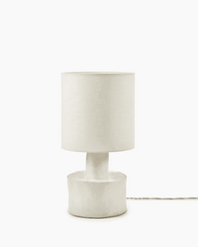 Lampe CATHERINE, Ø25cm x L25cm x H47cm, BLANC MAT