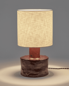 Lampe CATHERINE, Ø25cm x L25cm x H47cm, BLANC MAT
