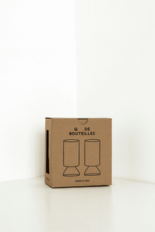 Pack de 2 verres a pieds - Plusieurs coloris
