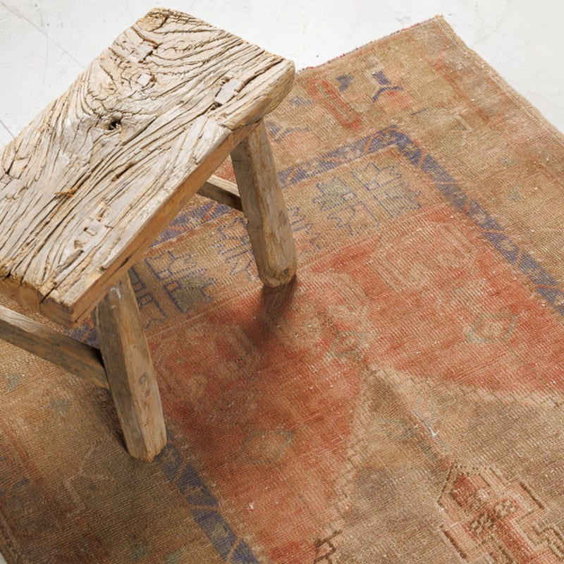 Tapis VINTAGE PASTEL - 100% laine noué main - 94 x 188 cm