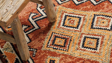 Tapis HERKI  - 100% laine noué main - 90 x 337 cm