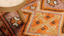 Tapis HERKI  - 100% laine noué main - 93 x 340 cm