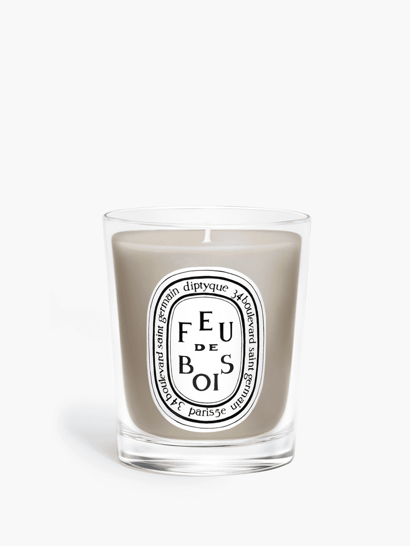 Bougie - Feu de bois