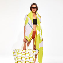 DRAP DE PLAGE CHANCE | 100% COTON | LIME 305