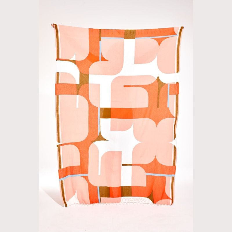 DRAP DE PLAGE CHANCE | 100% COTON | ORANGE 305