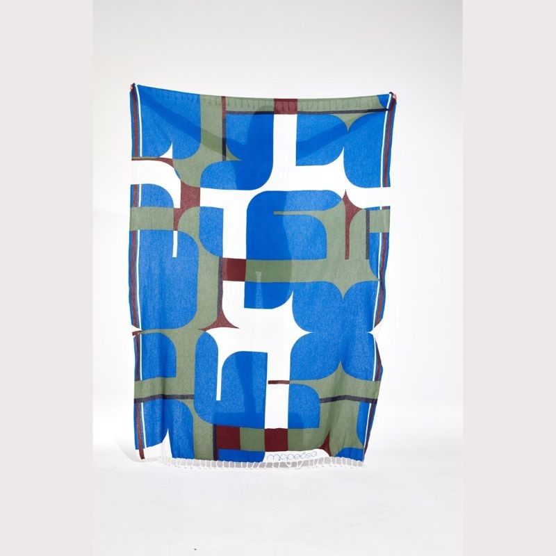 DRAP DE PLAGE CHANCE | 100% COTON | BLEU 305