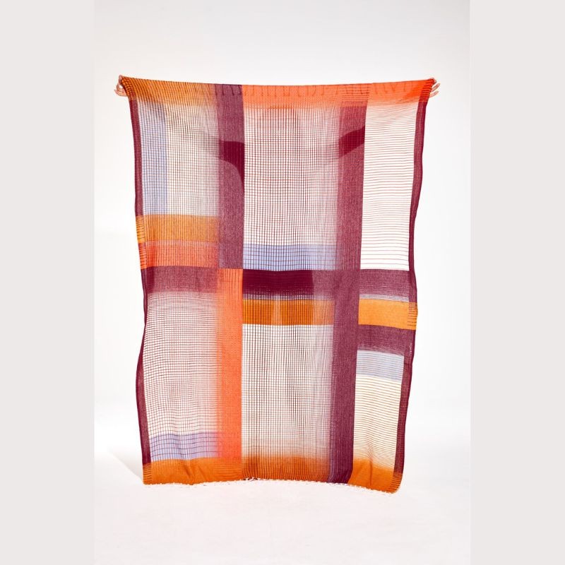 DRAP DE PLAGE ECHO | 100% COTON | BORDEAUX 307