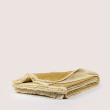 Plaid HERA, 140cm x 180cm, LAINE ET SOIE, OFF WHITE