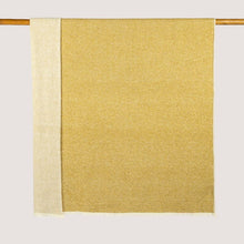 Plaid HERA, 140cm x 180cm, LAINE ET SOIE, OFF WHITE
