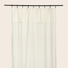 Rideau LINA en coton biologique, 140cm x 280cm, CHARCOAL