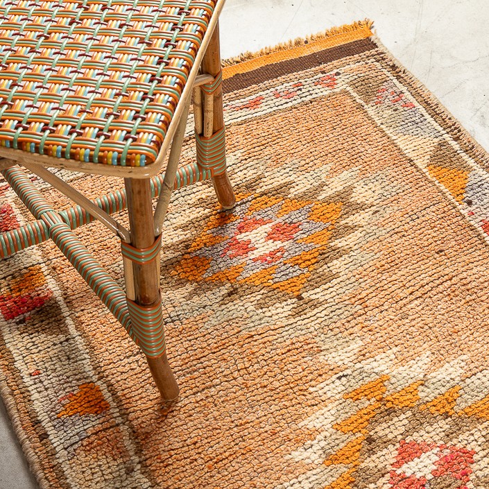 Tapis HERKI  - 100% laine noué main - 87 x 390 cm