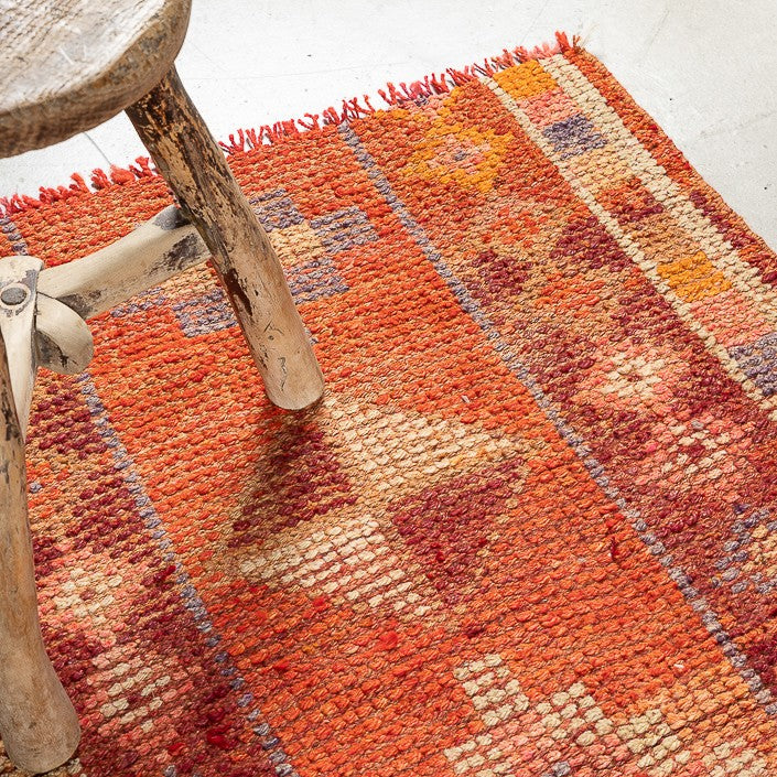 Tapis HERKI, 100% LAINE nouée main, 78cm x 280cm
