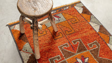 Tapis HERKI  - 100% laine noué main - 93 x 323 cm