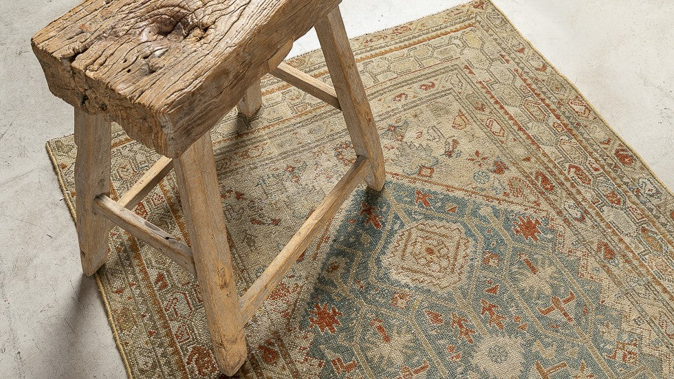Tapis VINTAGE - 100% laine noué main - 105 x 490 cm