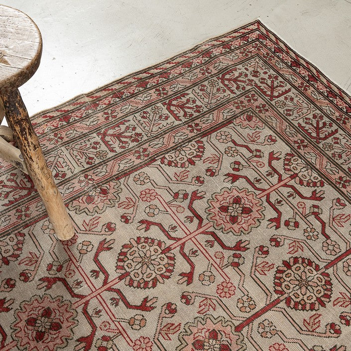 Tapis VINTAGE - 100% laine noué main - 170 x 170 cm