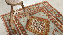 Tapis VINTAGE ancien - 100% laine noué main - 117cm x 217cm
