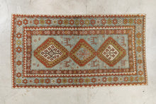 Tapis VINTAGE ancien - 100% laine noué main - 117cm x 217cm