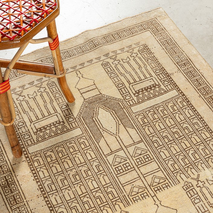 Tapis VINTAGE - 100% laine noué main - 86 x 130 cm