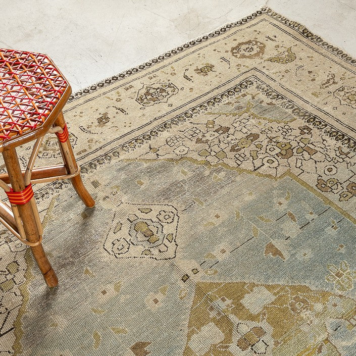 Tapis VINTAGE ancien, 100% laine noué main, 212cm x 349cm