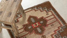 Tapis VINTAGE - 100% laine noué main - 46 x 78 cm