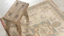 Tapis VINTAGE - 100% laine noué main - 71 x 81 cm