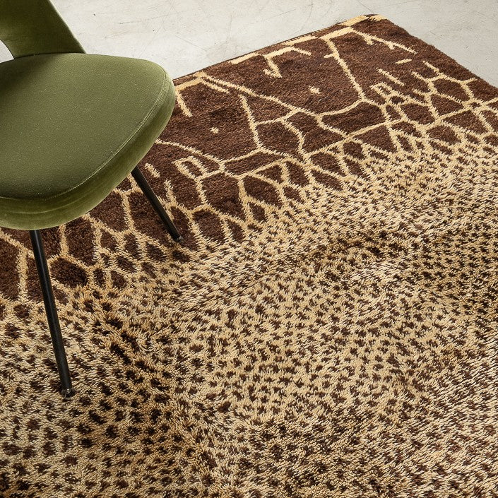 Tapis BERBERE CONTEMPORAIN MRIRT - 100% laine noué main -  270cm x 365cm