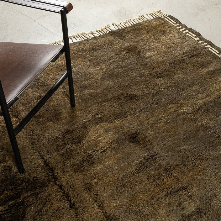 Tapis BERBERE CONTEMPORAIN MRIRT - 100% laine noué main -  265cm x 365cm