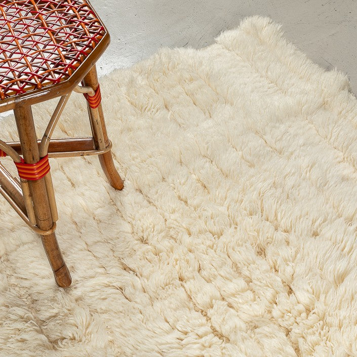 Tapis BERBERE CONTEMPORAIN MRIRT - 100% laine noué main -  120cm x 200cm