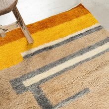 Tapis BERBERE CONTEMPORAIN MRIRT - 100% laine noué main -  110cm x 120cm