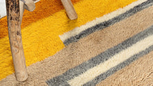Tapis BERBERE CONTEMPORAIN MRIRT - 100% laine noué main -  110cm x 120cm