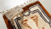 Tapis BERBERE CONTEMPORAIN MRIRT - 100% laine noué main -  80cm x 150cm